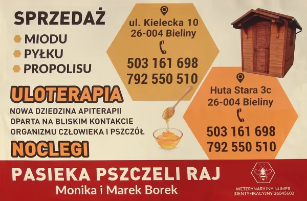 Pszczeli Raj, apiterapia świętokrzyskie, noclegi w górach świętokrzyskich, domek noclegowy świętokrzyskie ,nocleg pod świętym krzyżem